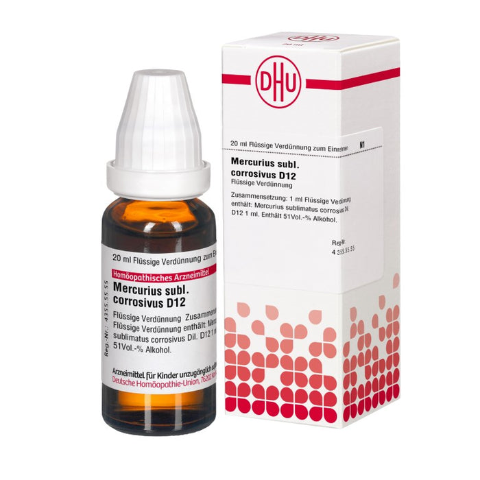 DHU Mercurius sublimatus corrosivus D12 Dilution, 20 ml Lösung