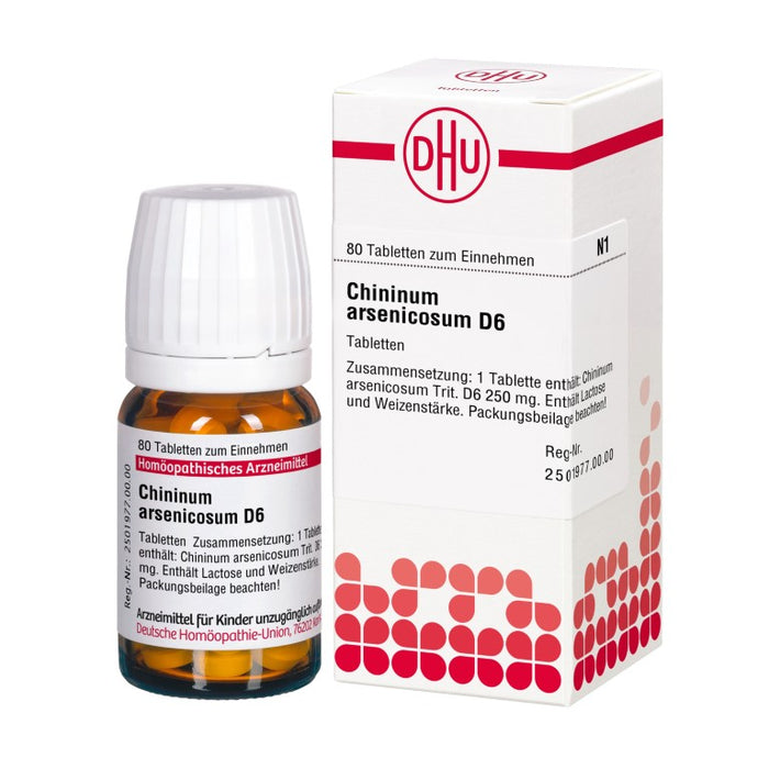 DHU Chininum arsenicosum D6 Tabletten, 80 pcs. Tablets