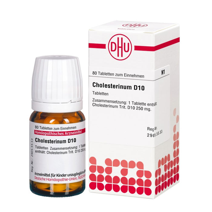 DHU Cholesterinum D4 Tabletten, 80 pc Tablettes