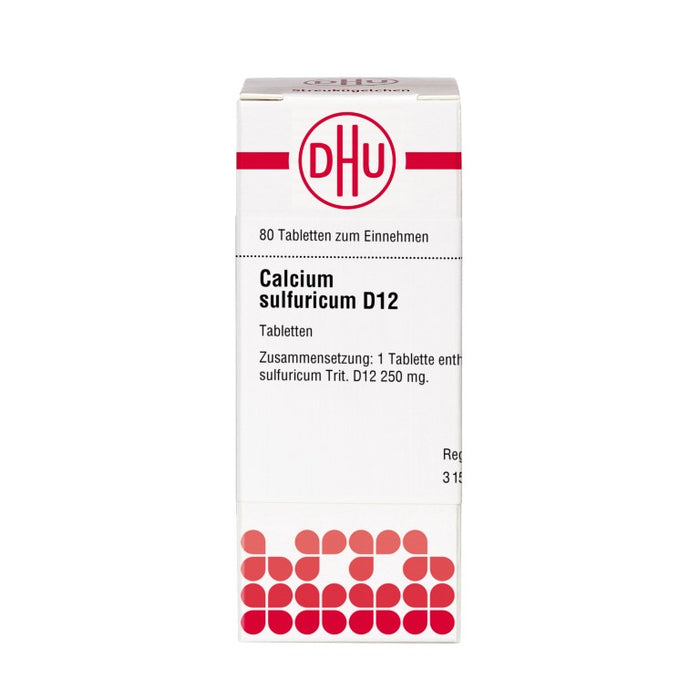 DHU Calcium sulfuricum D12 Tabletten, 80 pc Tablettes