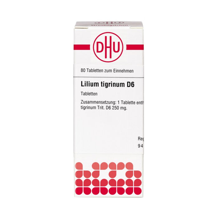 DHU Lilium tigrinum D6 Tabletten, 80 pcs. Tablets