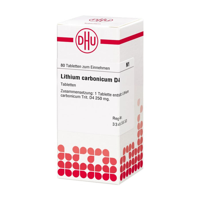 DHU Lithium carbonicum D4 Tabletten, 80 St. Tabletten