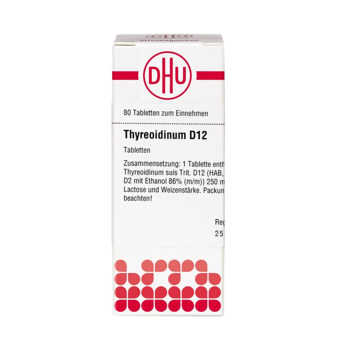 Thyreoidinum D12 DHU Tabletten, 80 St. Tabletten