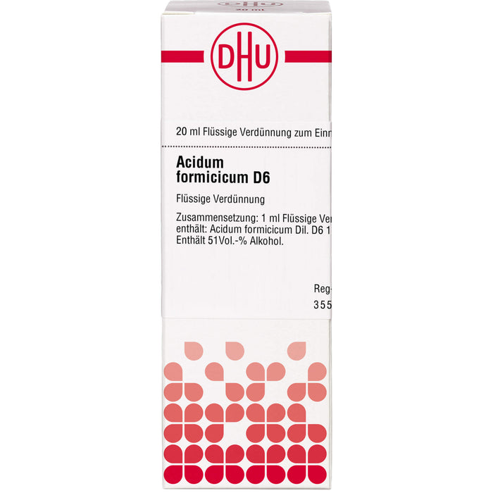 DHU Acidum formicicum D6 Dilution, 20 ml Lösung