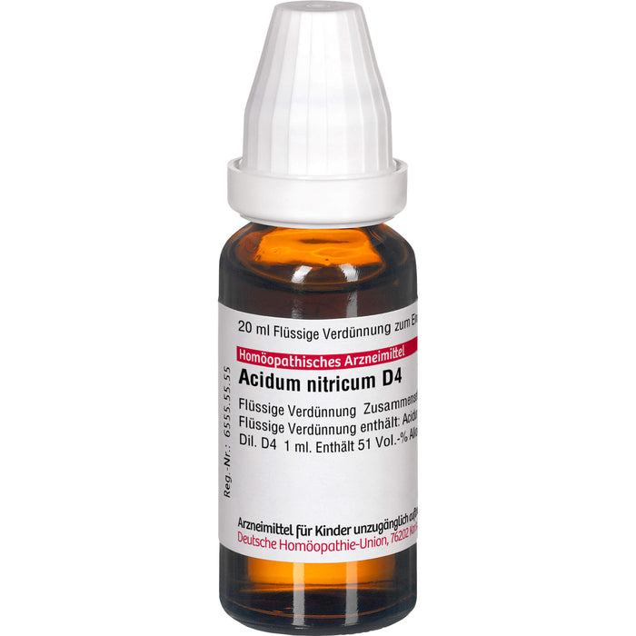 DHU Acidum nitricum D4 Dilution, 20 ml Lösung