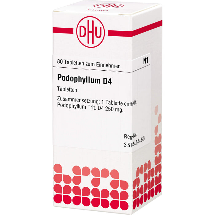 DHU Podophyllum D4 Tabletten, 80 St. Tabletten