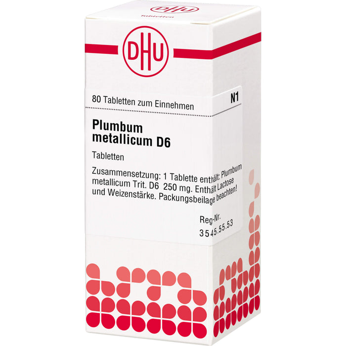 Plumbum metallicum D6 DHU Tabletten, 80 St. Tabletten