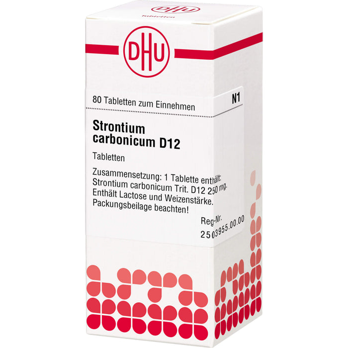 DHU Strontium carbonicum D12 Tabletten, 80 St. Tabletten