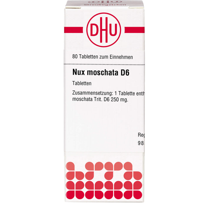 DHU Nux moschata D6 Tabletten, 80 pcs. Tablets