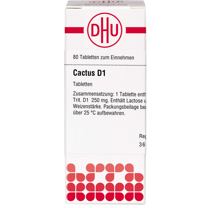 DHU Cactus D1 Tabletten, 80 St. Tabletten