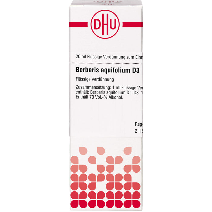 DHU Berberis aquifolium D3 Dilution, 20 ml Lösung