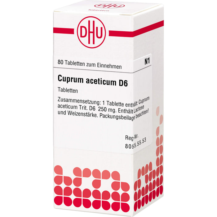 DHU Cuprum aceticum D6 Tabletten, 80 pcs. Tablets