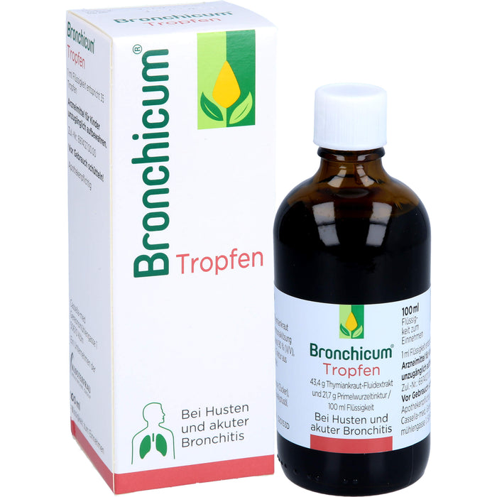 Bronchicum Tropfen bei Husten und akuter Bronchitis, 100 ml Lösung