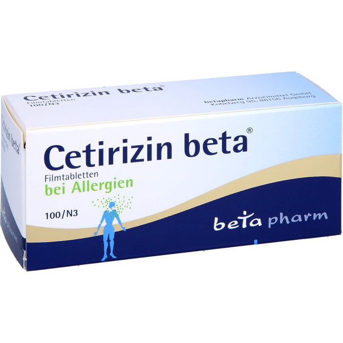 Cetirizin beta Filmtabletten bei Allergien, 100 St. Tabletten