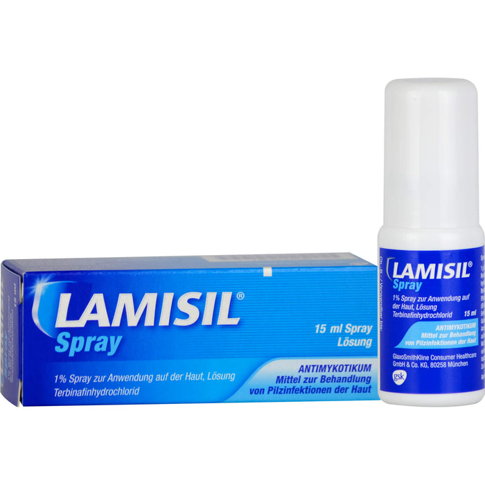 LAMISIL Spray bei Pilzinfektionen der Haut, 15 ml Solution