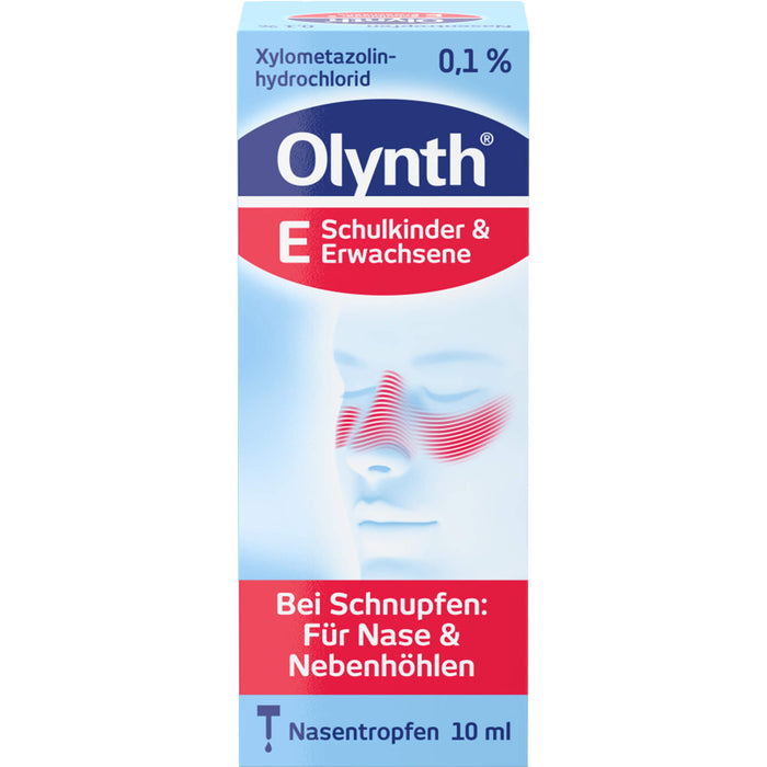 Olynth E Nasentropfen bei Schnupfen, 10 ml Solution