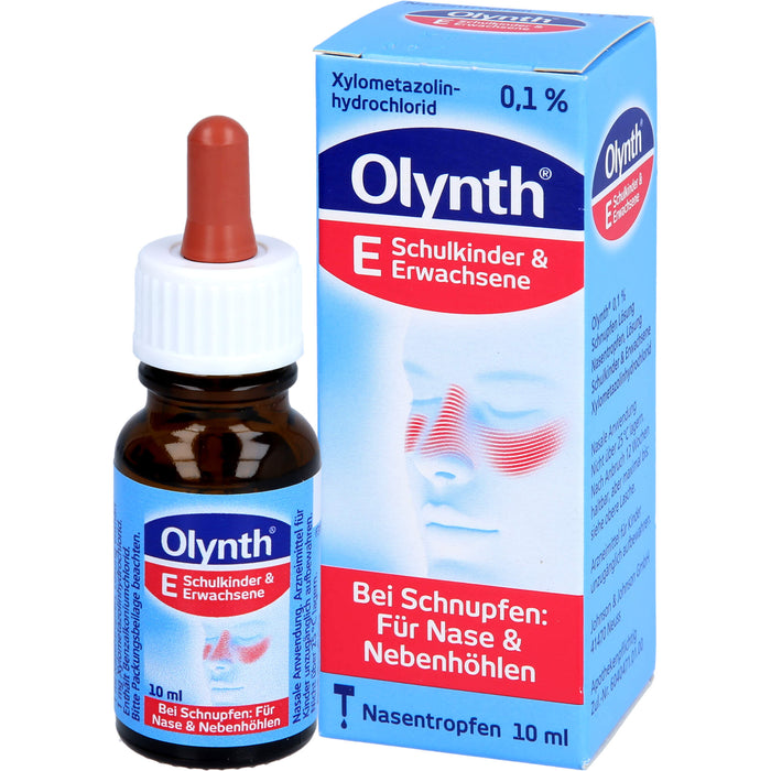 Olynth E Nasentropfen bei Schnupfen, 10 ml Solution