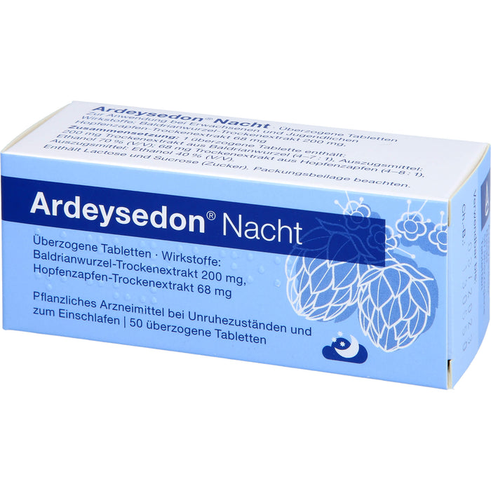 Ardeysedon Nacht Tabletten bei nervös bedingten Einschlafstörungen, 50 St. Tabletten