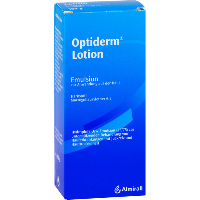 Optiderm Lotion bei Hauterkrankungen mit Juckreiz und Hauttrockenheit, 100 g Lösung