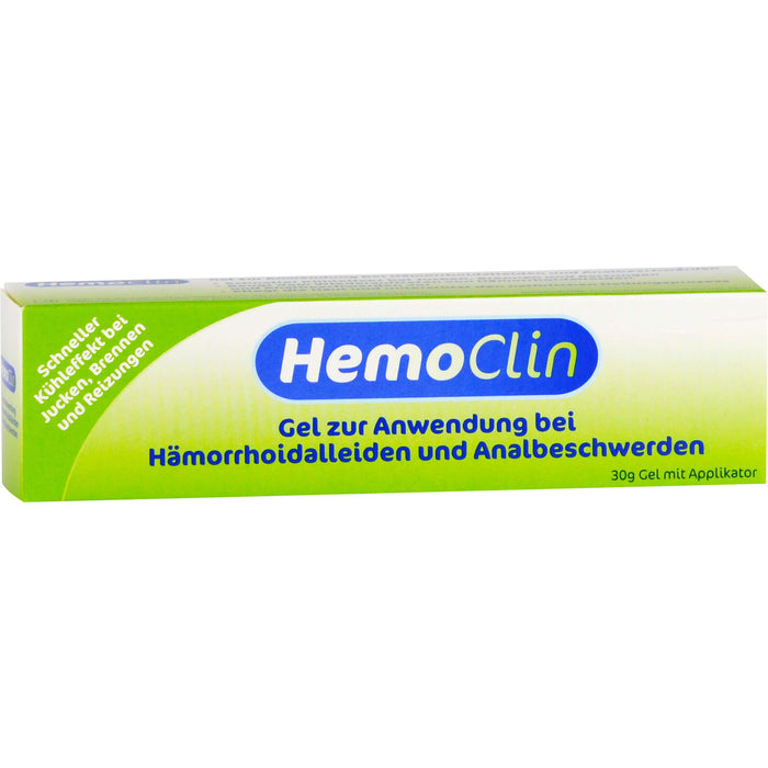 HemoClin Gel bei Hämorrhoidalleiden und Analbeschwerden, 30 g Gel