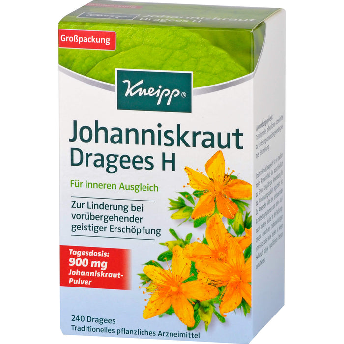 Kneipp Johanniskraut Dragees H für inneren Ausgleich, 240 pc Tablettes