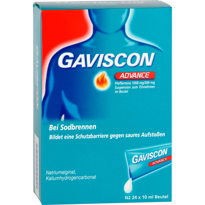 GAVISCON Advance Pfefferminz Suspension, 24 St. Beutel