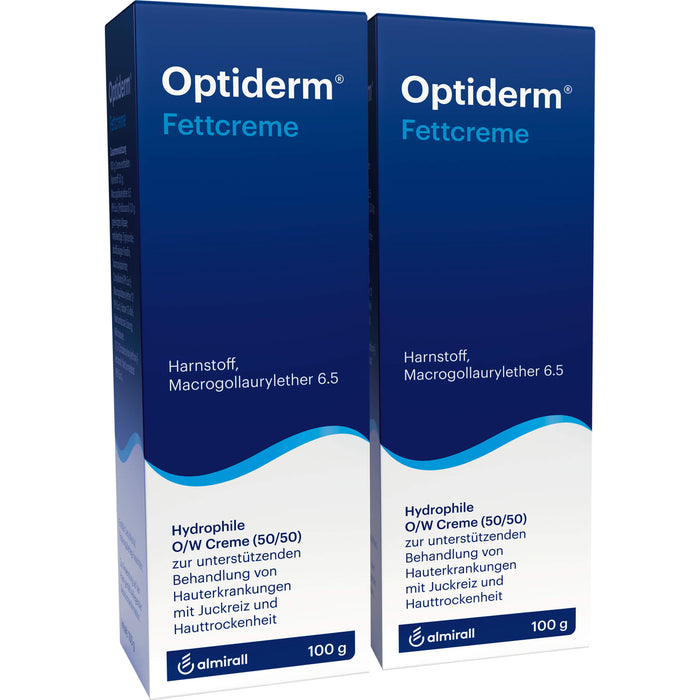 Optiderm Fettcreme bei Juckreiz und Hauttrockenheit, 200 g Creme