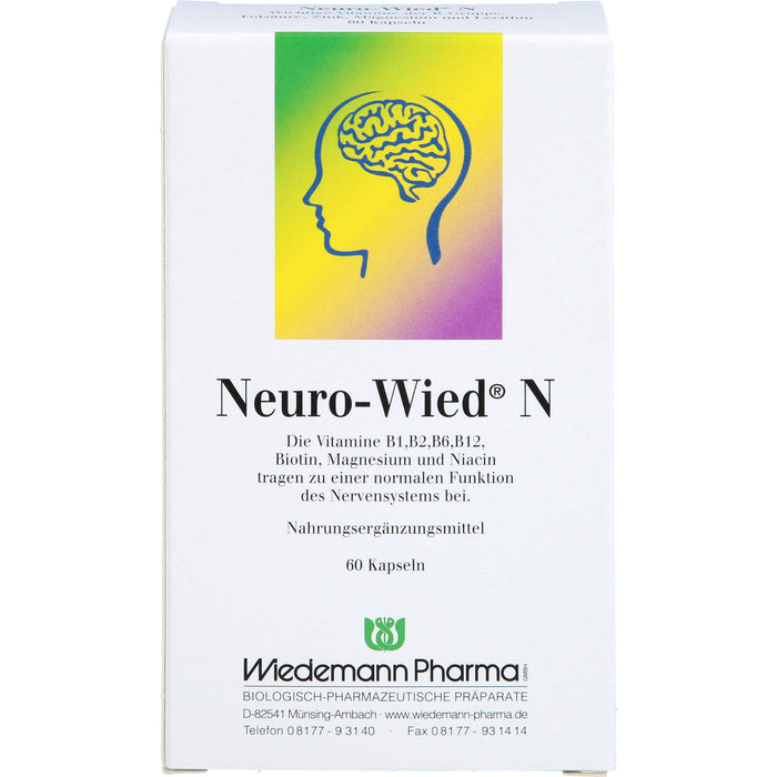 Neuro-Wied N Kapseln für eine normale Funktion des Nervensystems, 60 pc Capsules