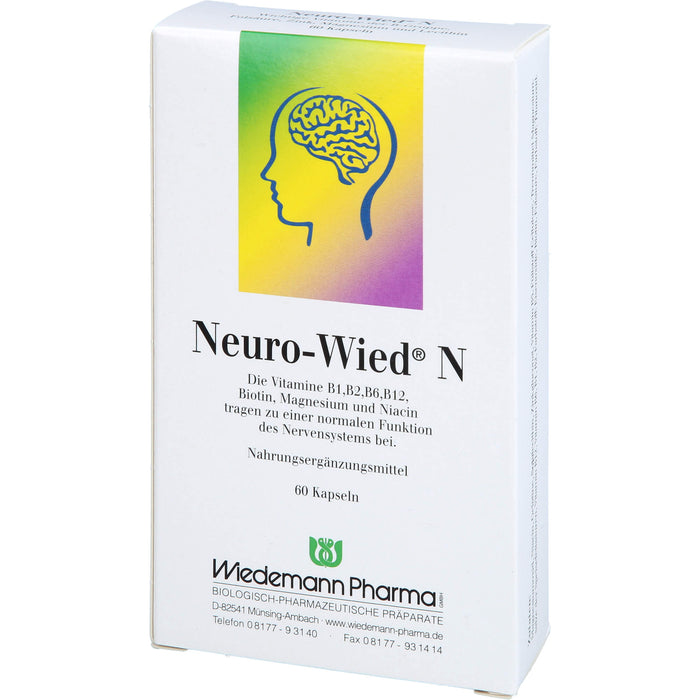 Neuro-Wied N Kapseln für eine normale Funktion des Nervensystems, 60 pcs. Capsules