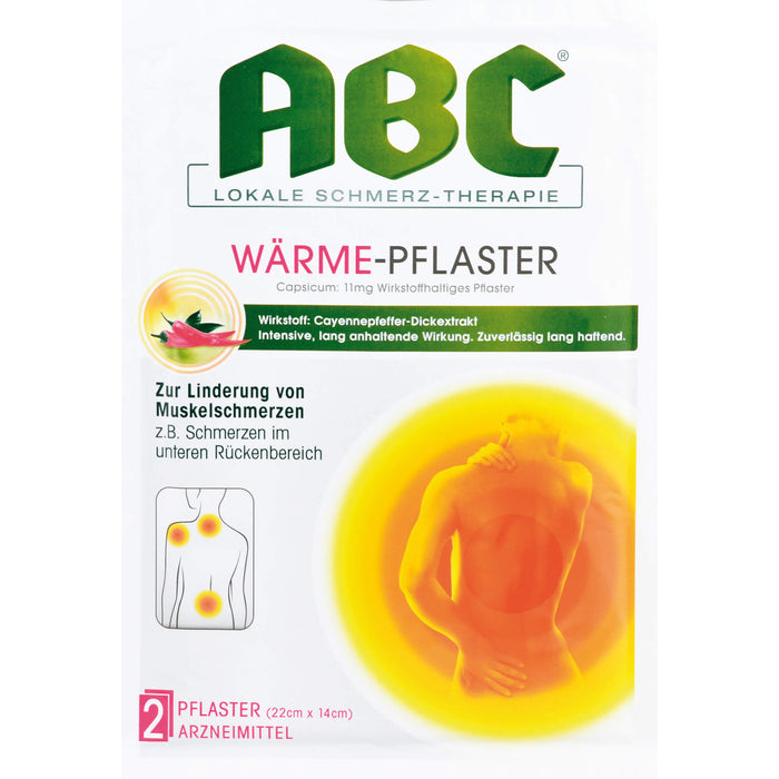 ABC Wärme-Pflaster zur Linderung von Muskelschmerzen, 2 pcs. Patch