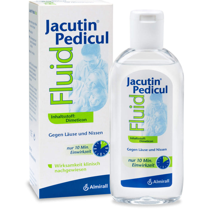 Jacutin Pedicul Fluid mit Nissenkamm gegen Läuse und Nissen, 200 ml Solution