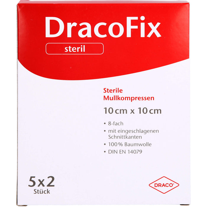 DRACOFIX PEEL KOM steril 10X10 8fach, 5X2 St KOM