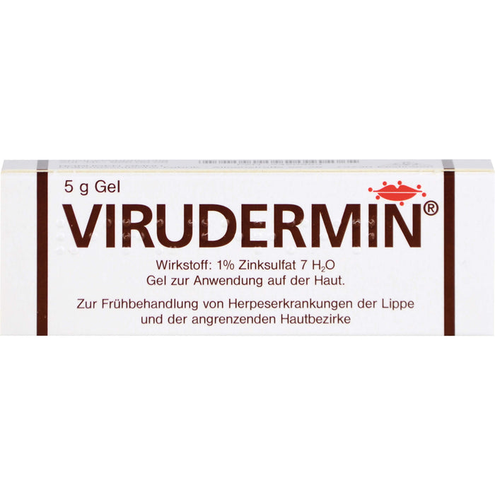 VIRUDERMIN Gel zur Frühbehandlung von Herpeserkrankungen der Lippe, 5 g Gel