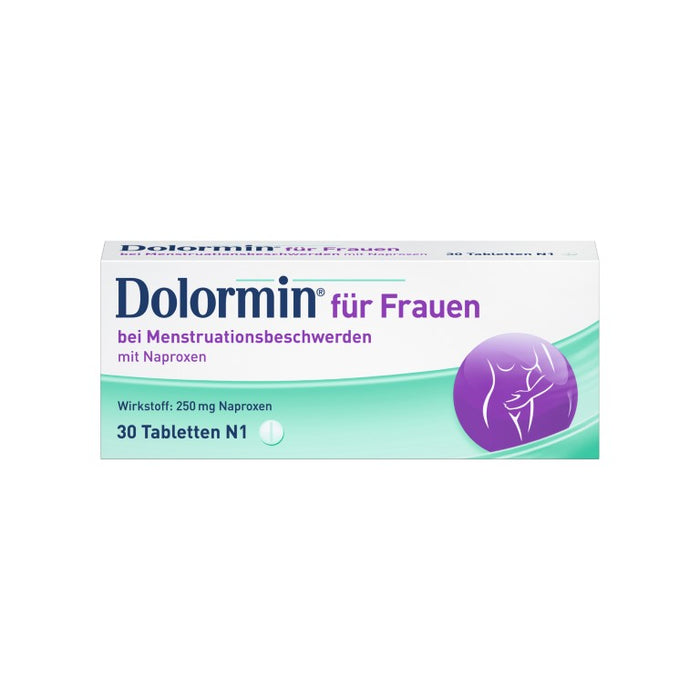 Dolormin für Frauen Tabletten bei Menstruationsbeschwerden, 30 pc Tablettes