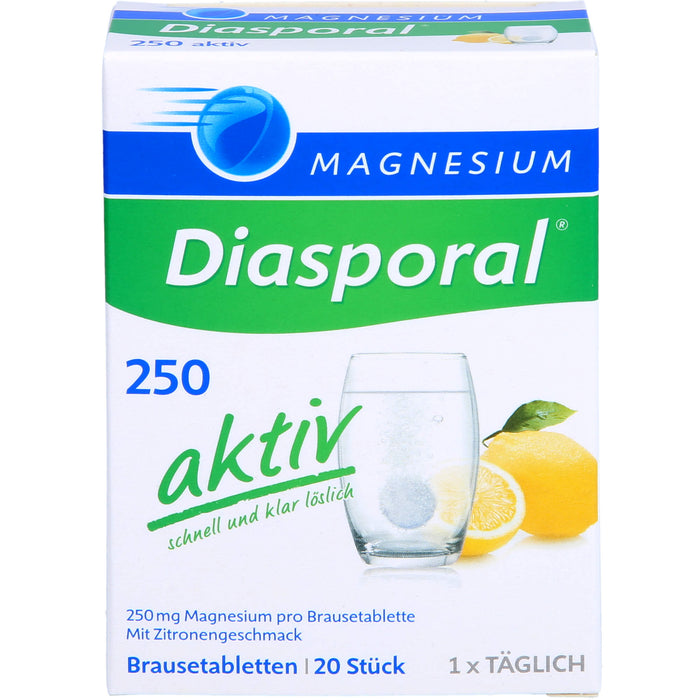 Magnesium-Diasporal 250 aktiv Brausetabletten, 20 pc Tablettes