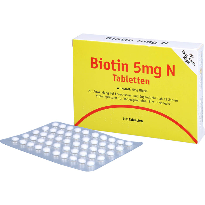 Karl Minck Biotin 5 mg N Tabletten, 150 pcs. Tablets