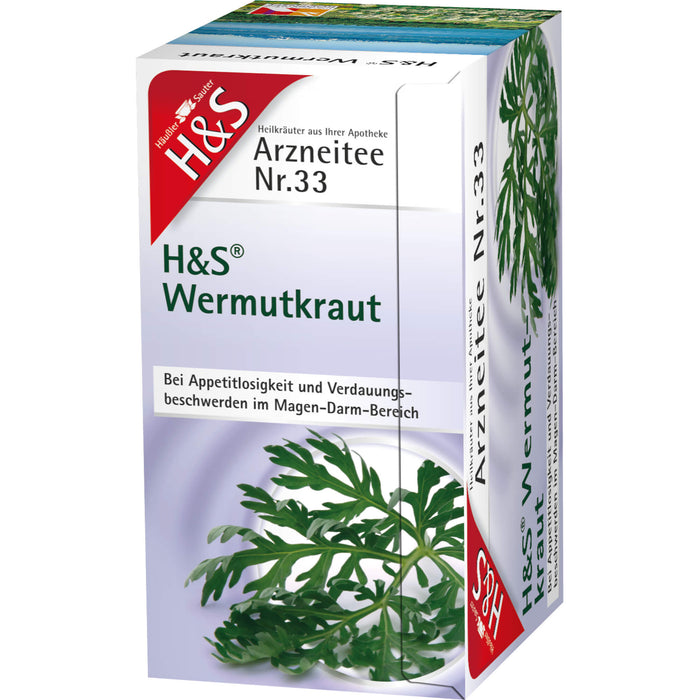 H&S Wermutkraut Arzneitee Nr. 33 Filterbeutel, 20 pc Sac filtrant