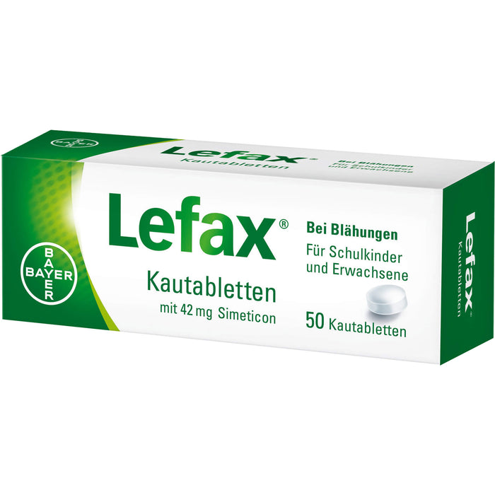 Lefax Kautabletten bei Blähungen, 50 St. Tabletten