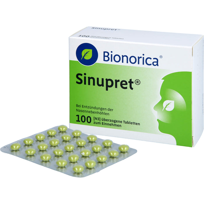 Sinupret überzogene Tabletten bei Entzündungen der Nasennebenhöhlen, 100 St. Tabletten