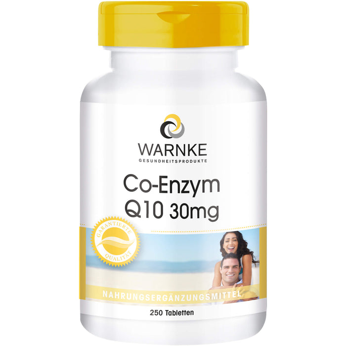 WARNKE Co-Enzym Q10 30 mg Tabletten, 250 pc Tablettes