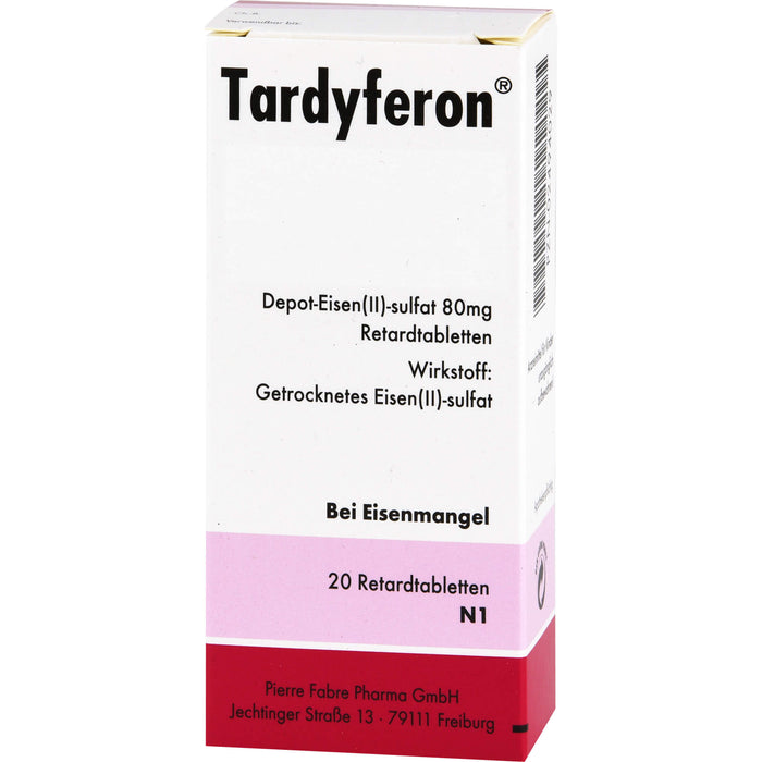 Tardyferon Retardtabletten bei Eisenmangel, 20 pcs. Capsules