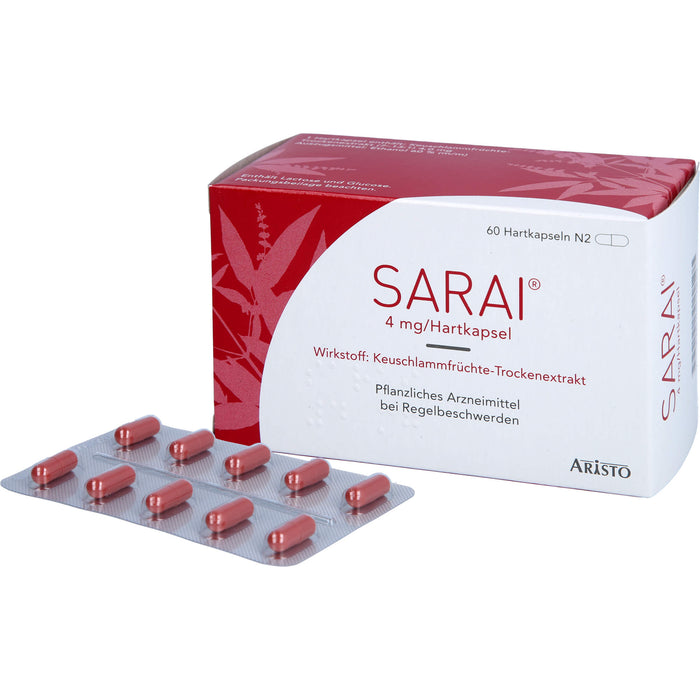 Sarai Hartkapseln bei Regelbeschwerden, 60 pcs. Capsules