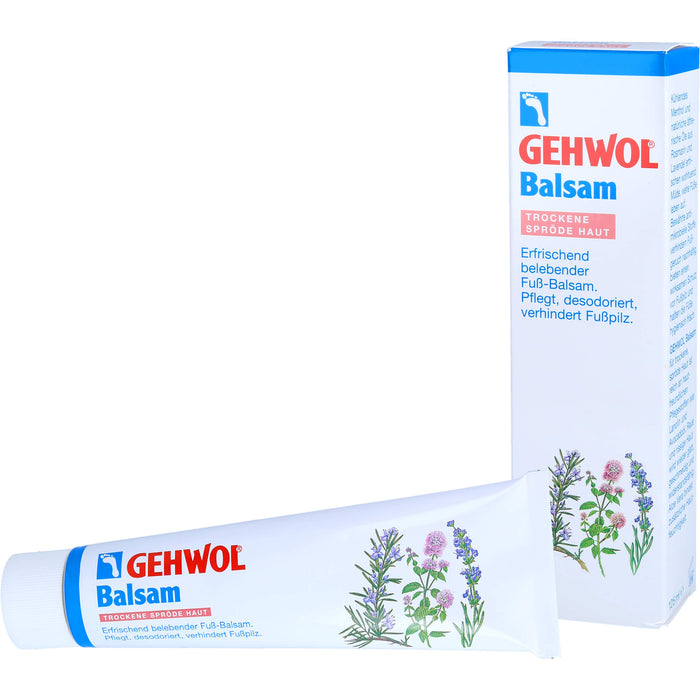 GEHWOL erfrischend belebender Fußbalsam für trockene Haut, 125 ml Crème