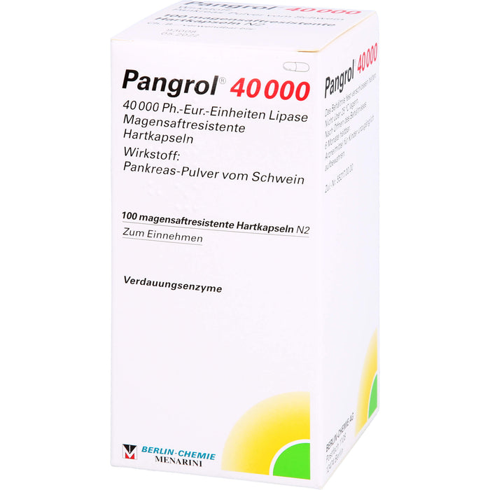 Pangrol 40000 Kapseln Verdauungsenzyme, 100 pcs. Capsules