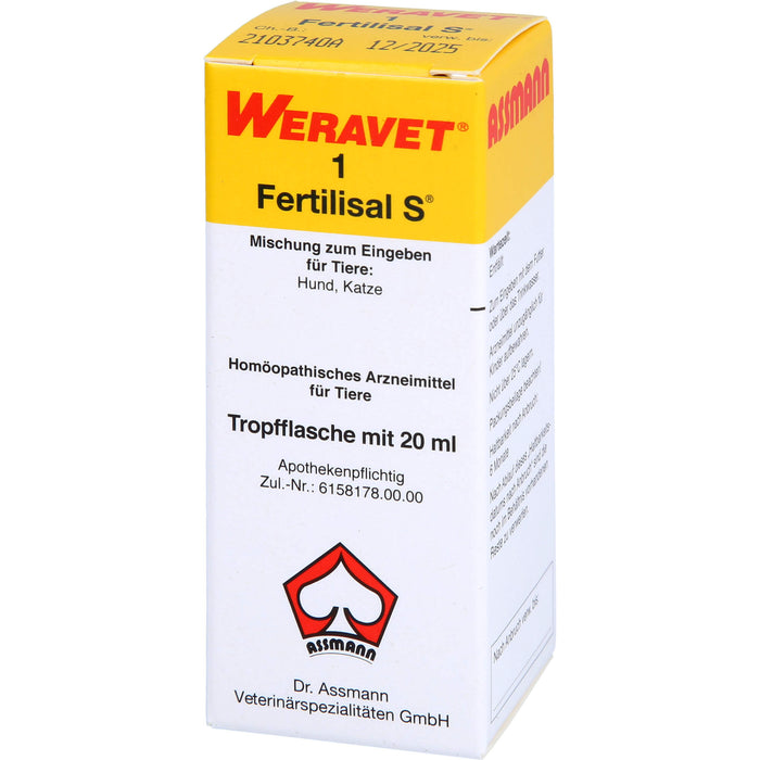 Weravet 1 Fertilisal S Mischung für Tiere, 20 ml Solution