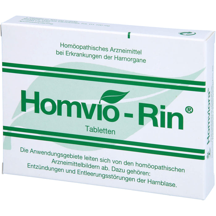 Homvio-Rin Tabletten gegen Entzündungen und Entleerungsstörungen der Harnorgane, 50 pc Tablettes