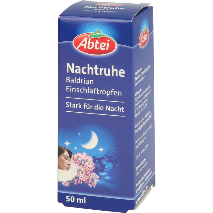 Abtei Nachtruhe Einschlaftropfen Baldriantinktur stark für die Nacht, 50 ml Lösung