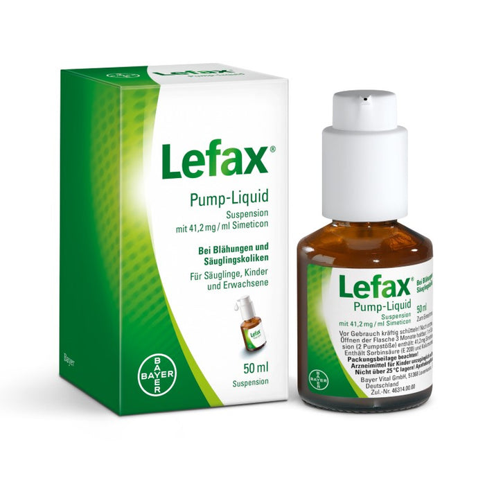 Lefax Pump-Liquid gegen Blähungen und Säuglingskoliken, 50 ml Solution