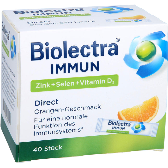 Biolectra Immun Zink + Selen + Vitamin D3 direct Micro-Pellets, 40 pc Sachets