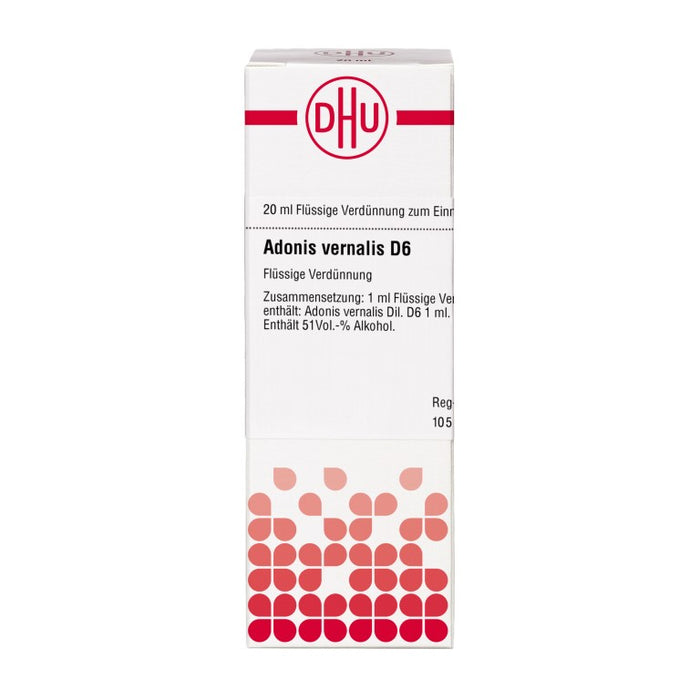 Adonis vernalis D6 DHU Dilution, 20 ml Lösung